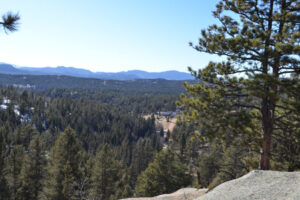 Looking out at the great Continental Divide from my mountain top in Florissat, Colorado