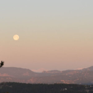 Sun seen from my deck in Florissant Colorado through smoke from fires