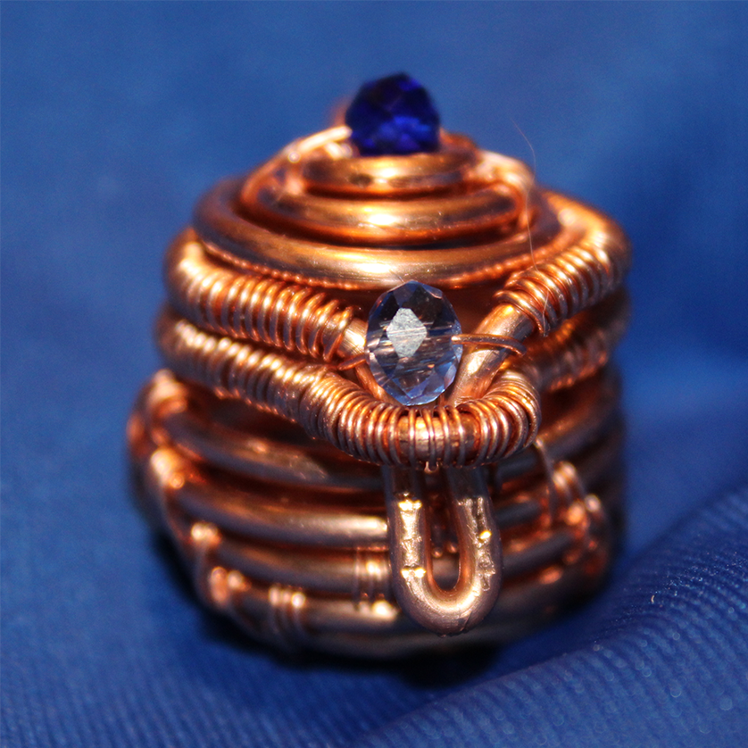 Copper wire wrapped mini pot